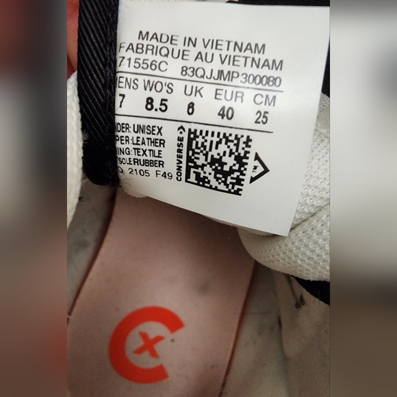 CONVERSE WEAPON CX MID Sz Men's 7 Women's 8.5 171556C Leather - Picture 8 of 9